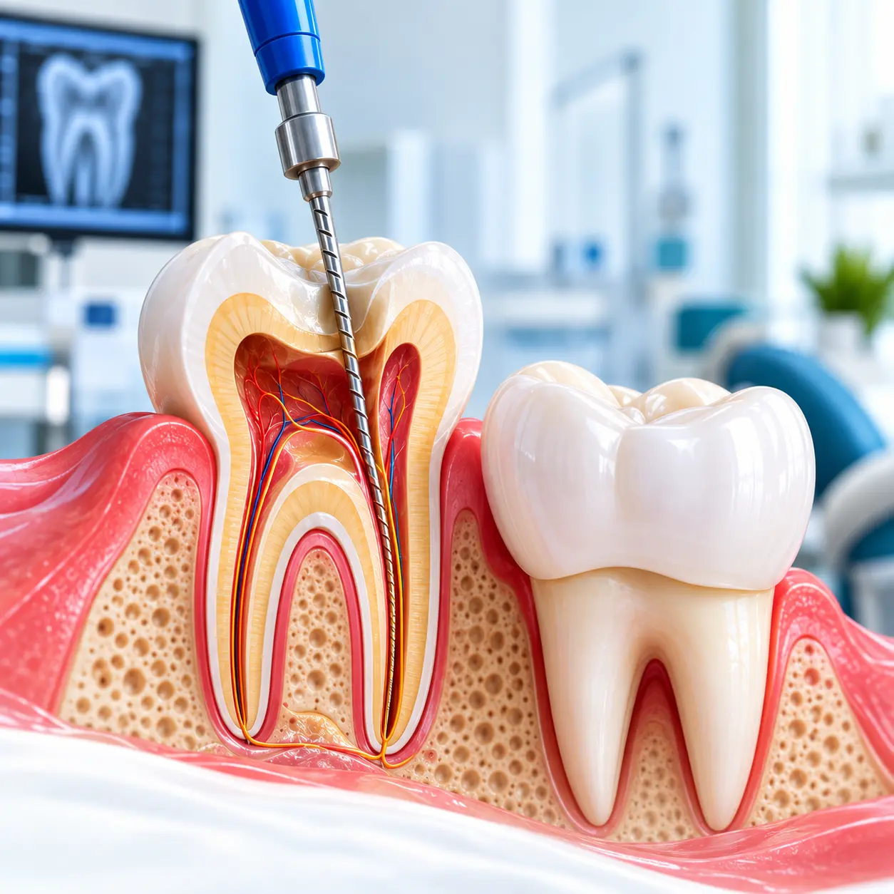 Advanced Root Canal Treatment and Crown Placement
